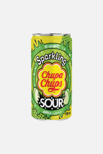 Chupa Chups Sparkling Sour Green Apple Flavoured Carbonated Drink