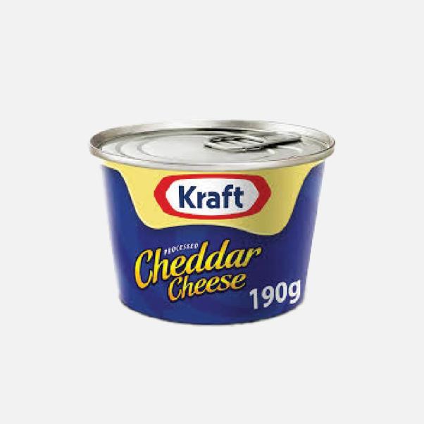 Kraft Cheddar Cheese Cans