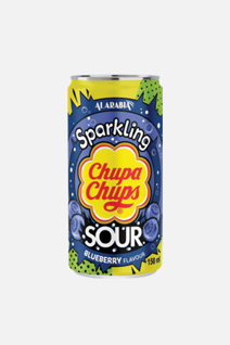 Chupa Chups Sparkling Sour Blueberry Flavoured Carbonated Drink