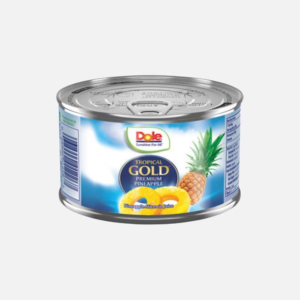 Dole Tropical Gold Pineapple Slices in Juice - 3 Count