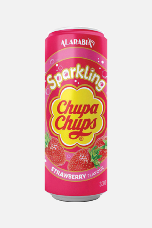 Chupa Chups Sparkling Strawberry Flavoured Carbonated Drink